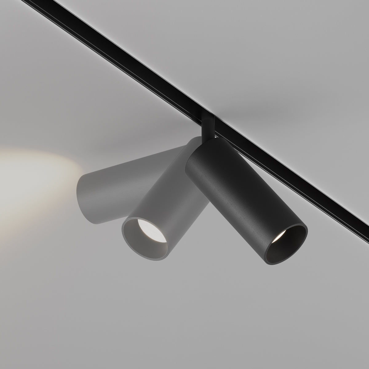 Faretto per binario Focus LED - Maytoni - Nero - TR032-4-12WTW-S-DD2-B