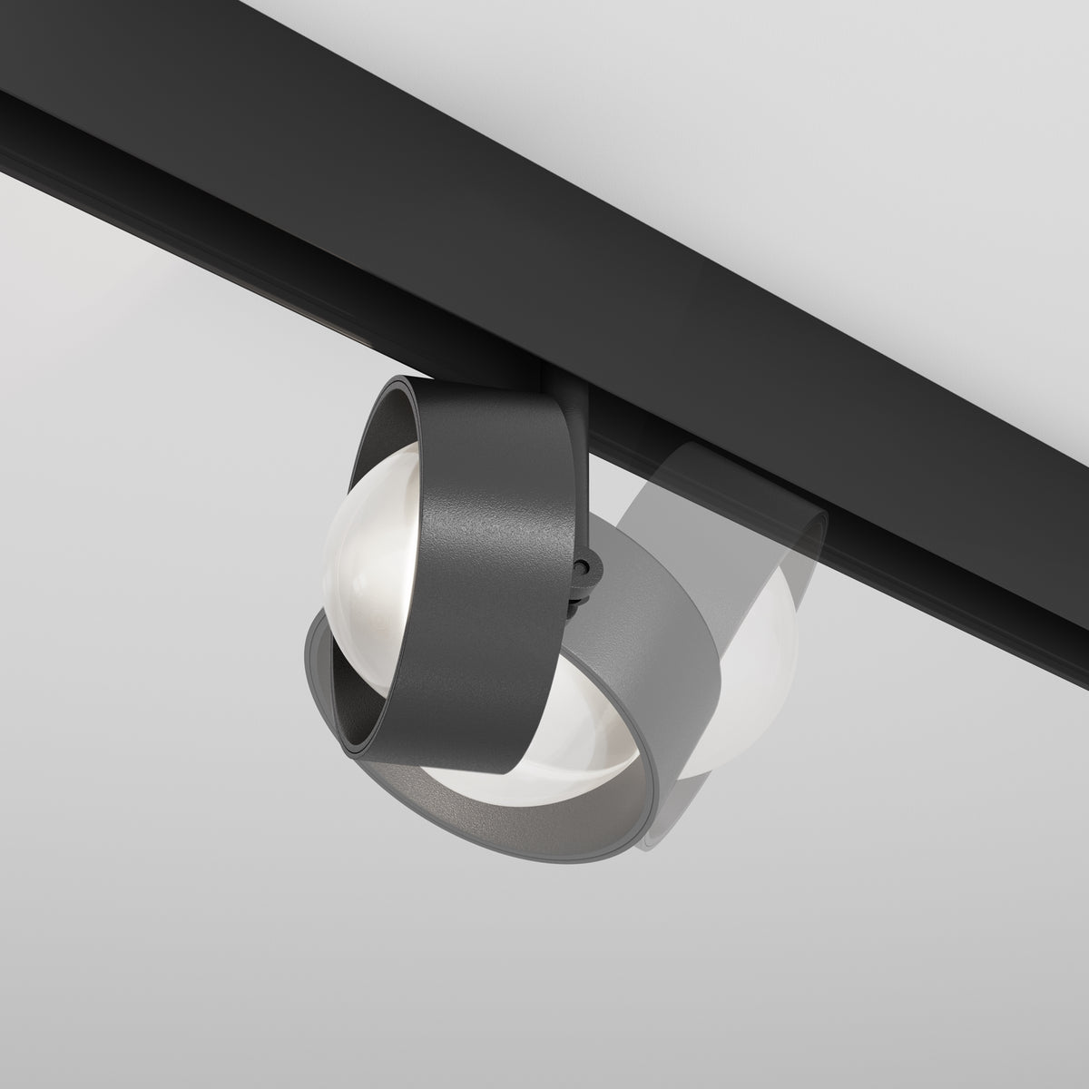Faretto per binario Lens - Maytoni - Nero - TR217-4-15WTW-DD2-B