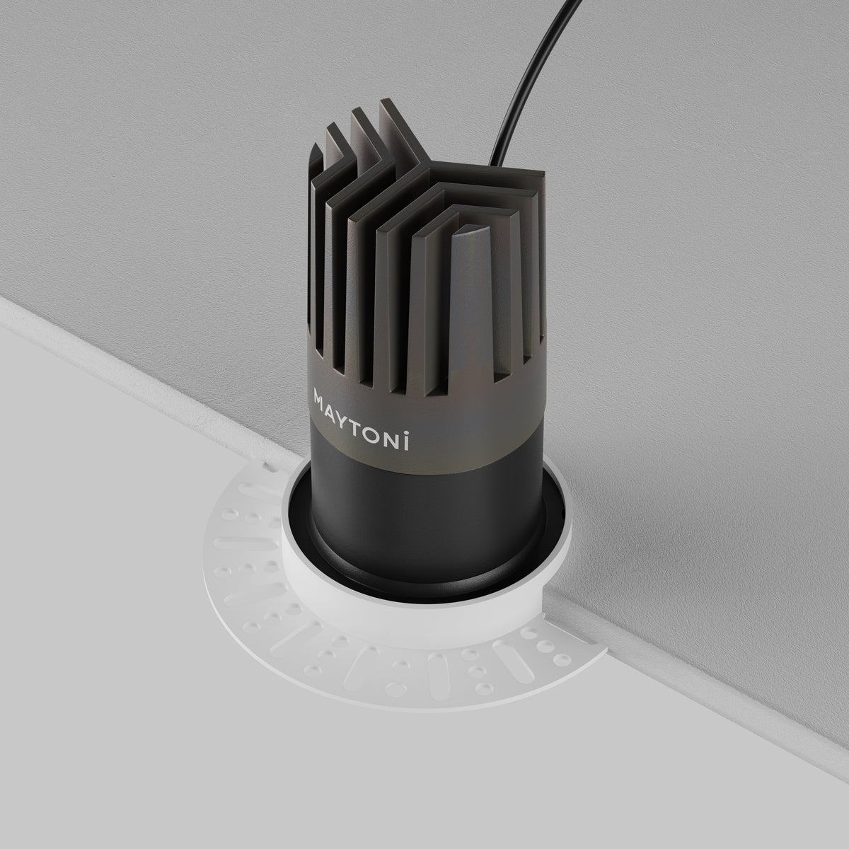 Faretto da incasso Dip - Maytoni - Nero - DL122-15W-3K-TRS-B
