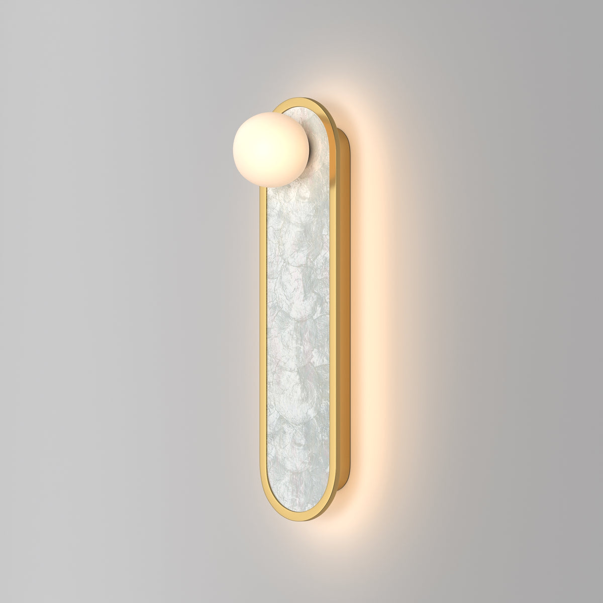 Lampada a muro Perlamour - Maytoni - Ottone - MOD473WL-L25BSK