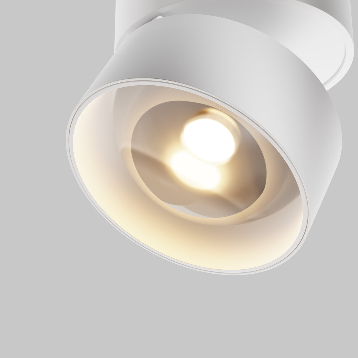 Lampada da soffitto Lens - Maytoni - Bianco - C220CL-12W3K-W