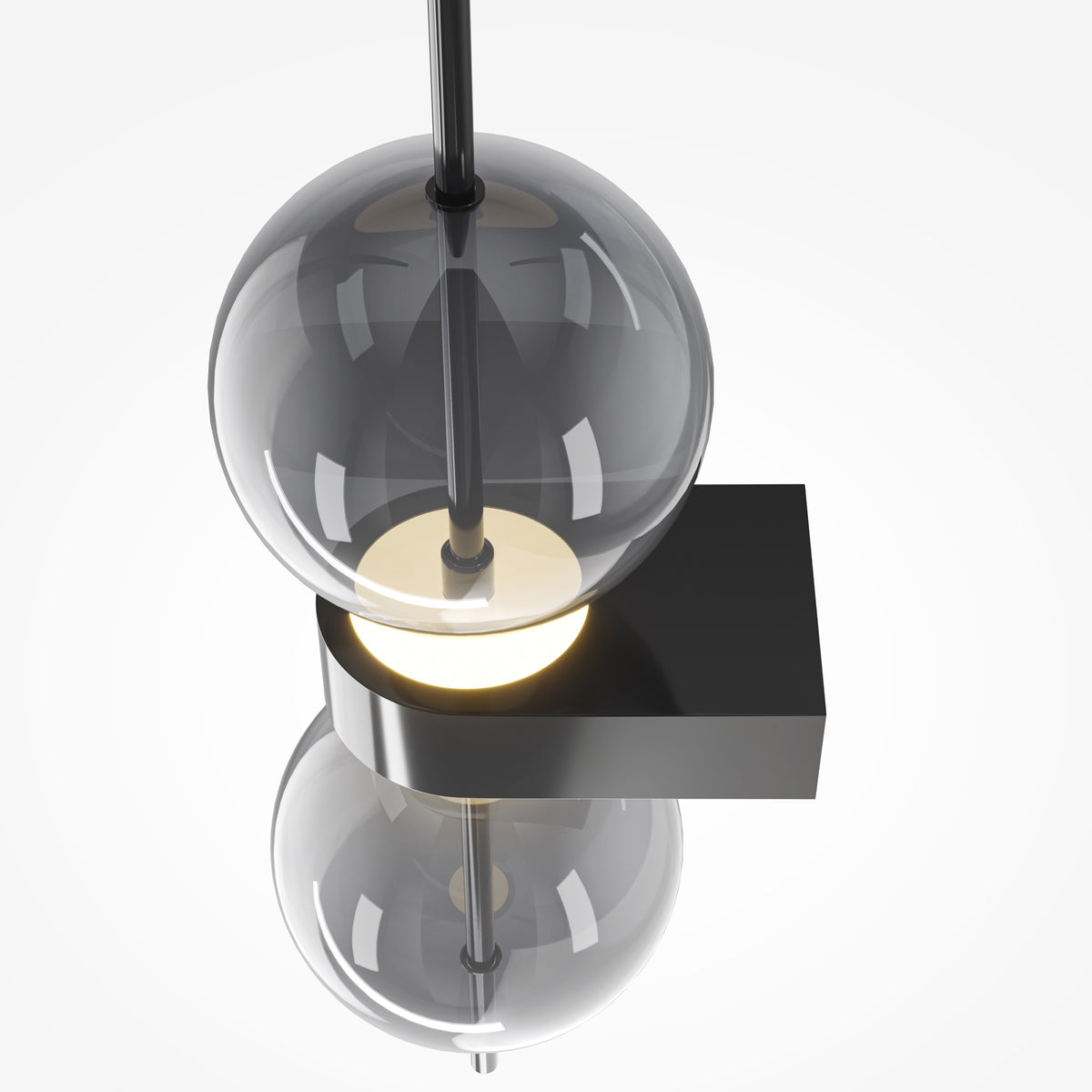 Lampada a muro Double Moon - Maytoni - Nero - MOD478WL-L8B3K
