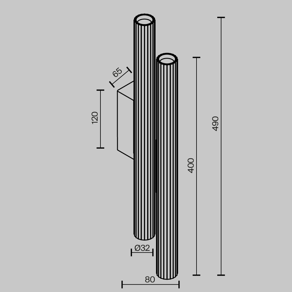 Lampada a muro Calipso - Maytoni - Ottone - C082WL-24W2.7K-BS