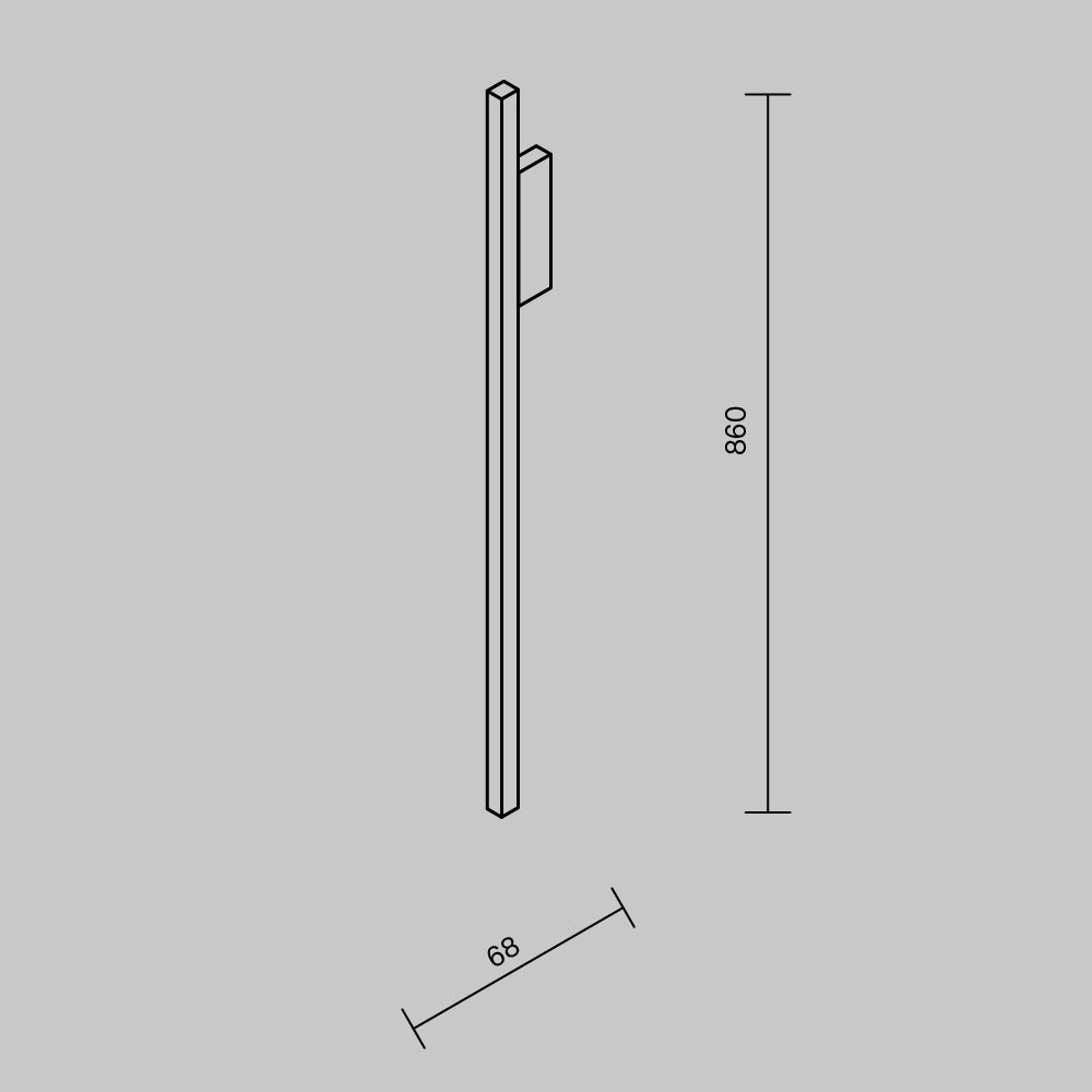 Lampada a muro Frame - Maytoni - Ottone - MOD245WL-L24BSK