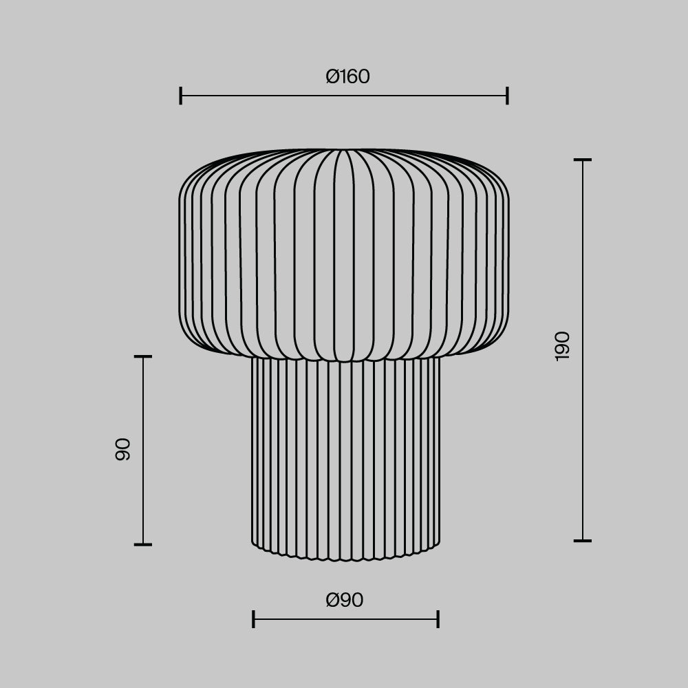 Lampada da tavolo Omaggio - Maytoni - Beige - MOD404TL-01BG