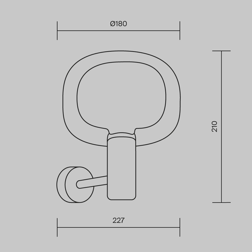 Lampada a muro Vision - Maytoni - Oro - MOD411WL-01G