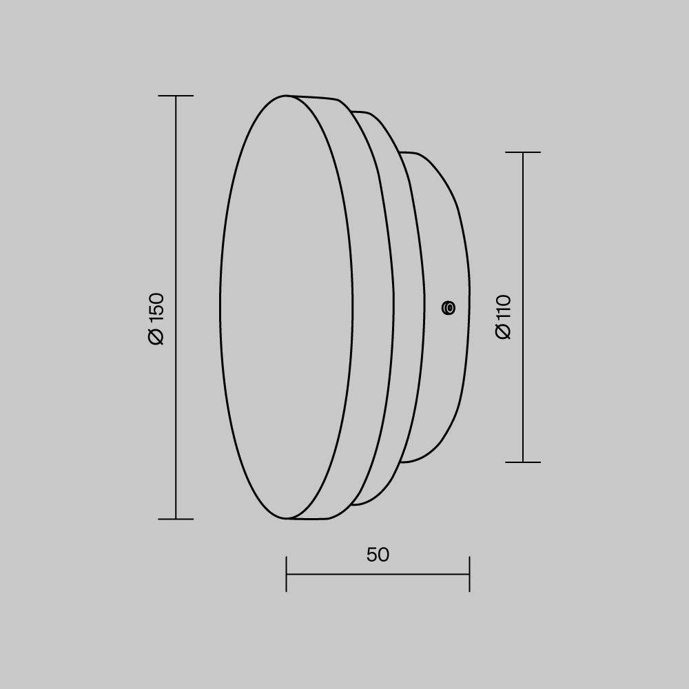 Lampada a muro Basic Texture - Maytoni - Bianco - MOD461WL-L5W3K