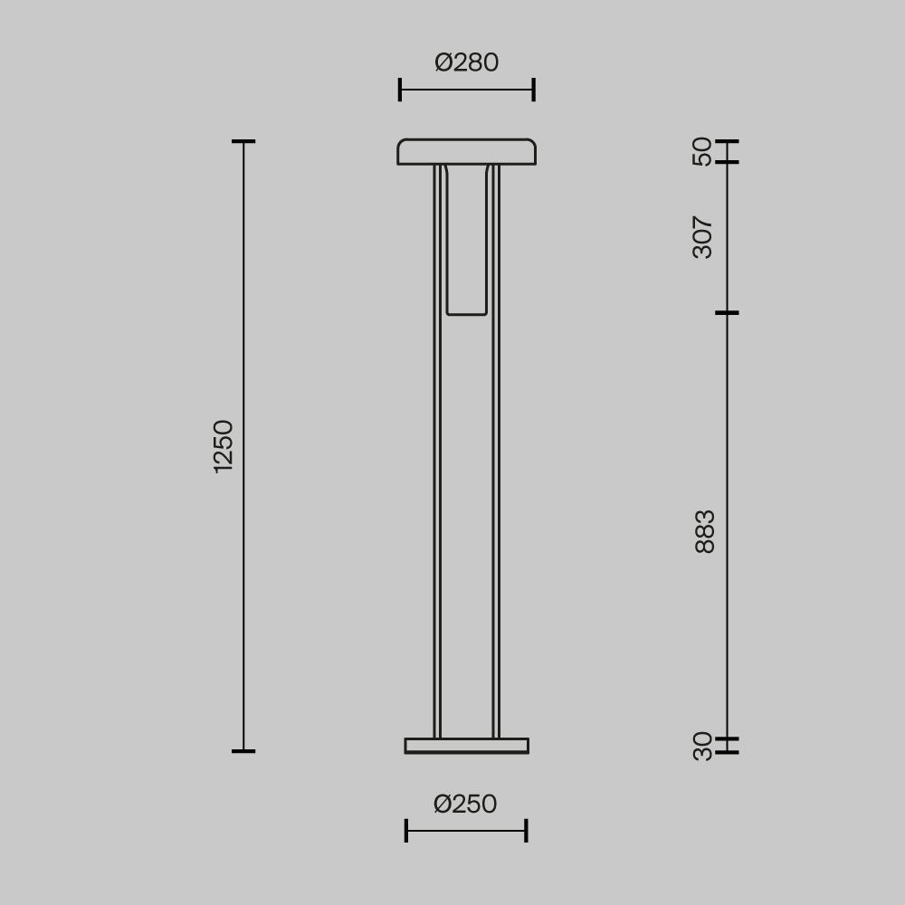 Lampada da terra Ikebana - Maytoni - Nero - MOD463FL-L24B3K