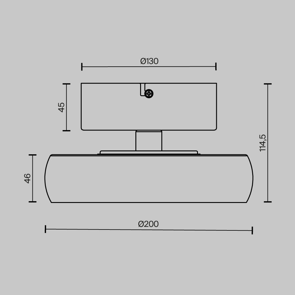 Lampada da soffitto Float - Maytoni - Nero - MOD498CL-L13BK