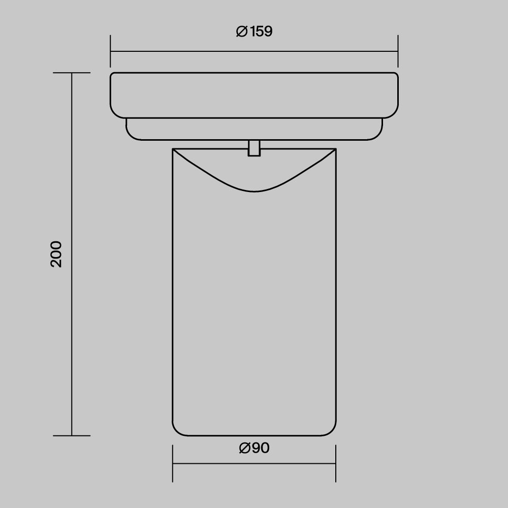 Lampada da tavolo ricaricabile Topo - Maytoni - Grigio - MOD508TL-L5GRK