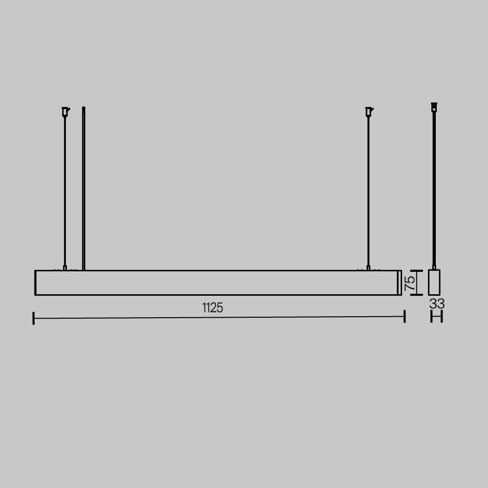Lampada a sospensione Basis - Maytoni - Nero - P051PL-36W2.7-6K-B