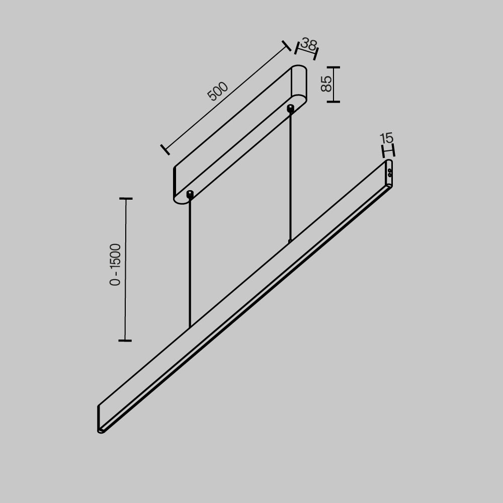 Lampada a sospensione Euphoria - Maytoni - Bianco - P109PL-36W2.7-6K-W
