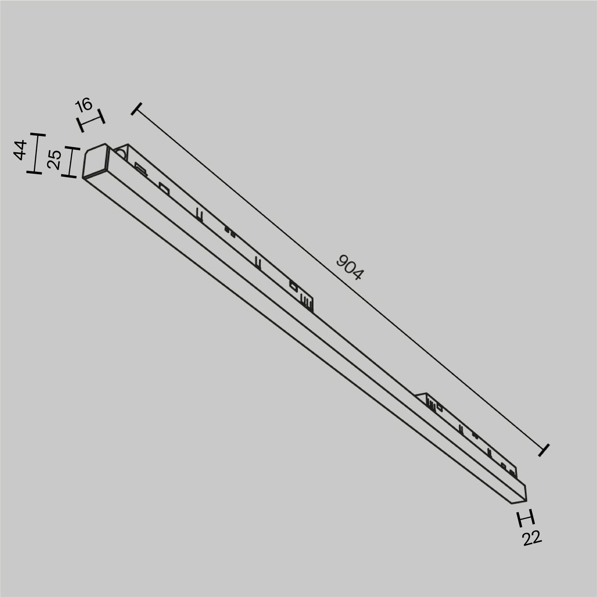 Faretto per binario Basis - Maytoni - Nero - TR030-4-30WTW-DD2-B