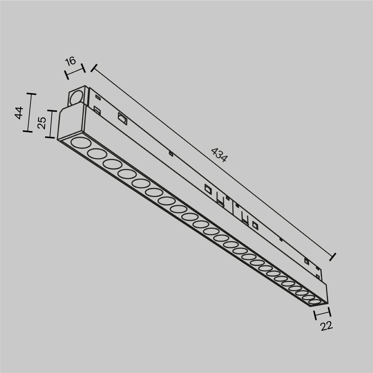 Faretto per binario Points - Maytoni - Bianco - TR031-4-24WTW-DD2-W
