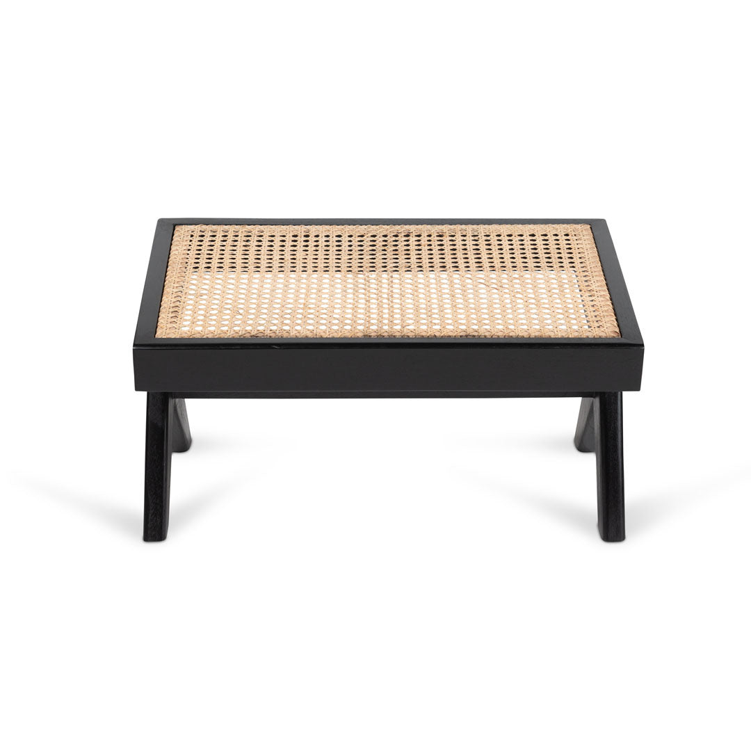 Footstool Kangaroo - Charcoal Black - Pierre Jeanneret Edition