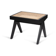 Footstool Easy Lounge Jean - Charcoal Black - Pierre Jeanneret Edition
