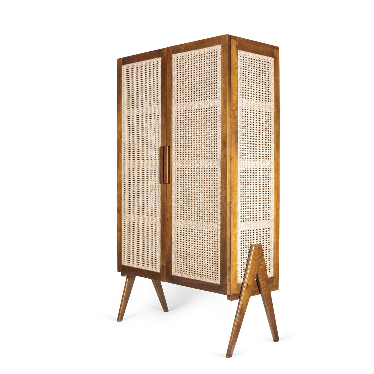 Armadio Storage Cabinet Lucien con appendiabiti - Dark Brown - Pierre Jeanneret Edition