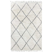 Tappeto berbero in lana nero/bianco (200x300)