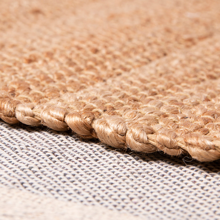Tappeto rotondo in canapa intrecciata (250x250 cm)