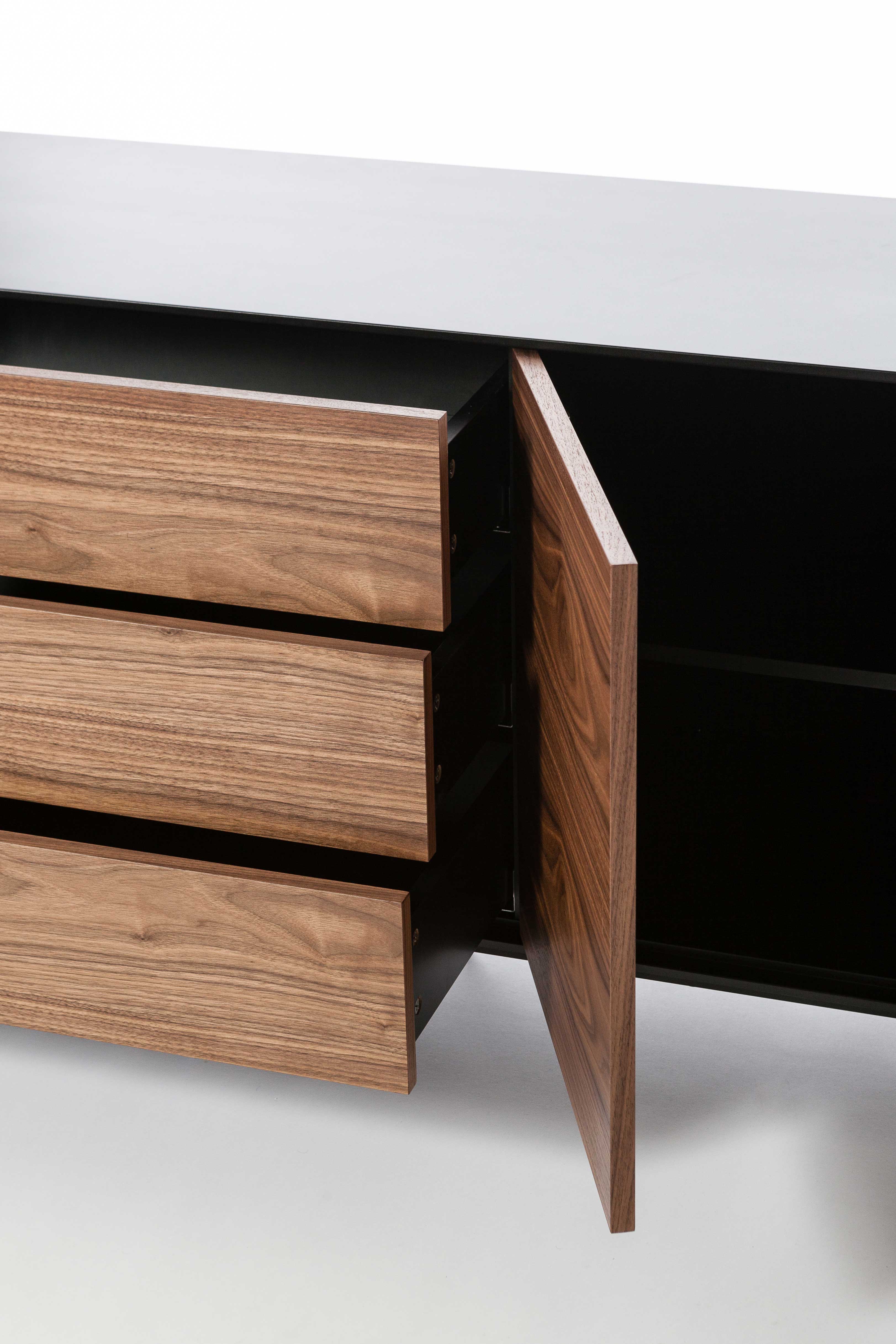Credenza siviglia nero/noce