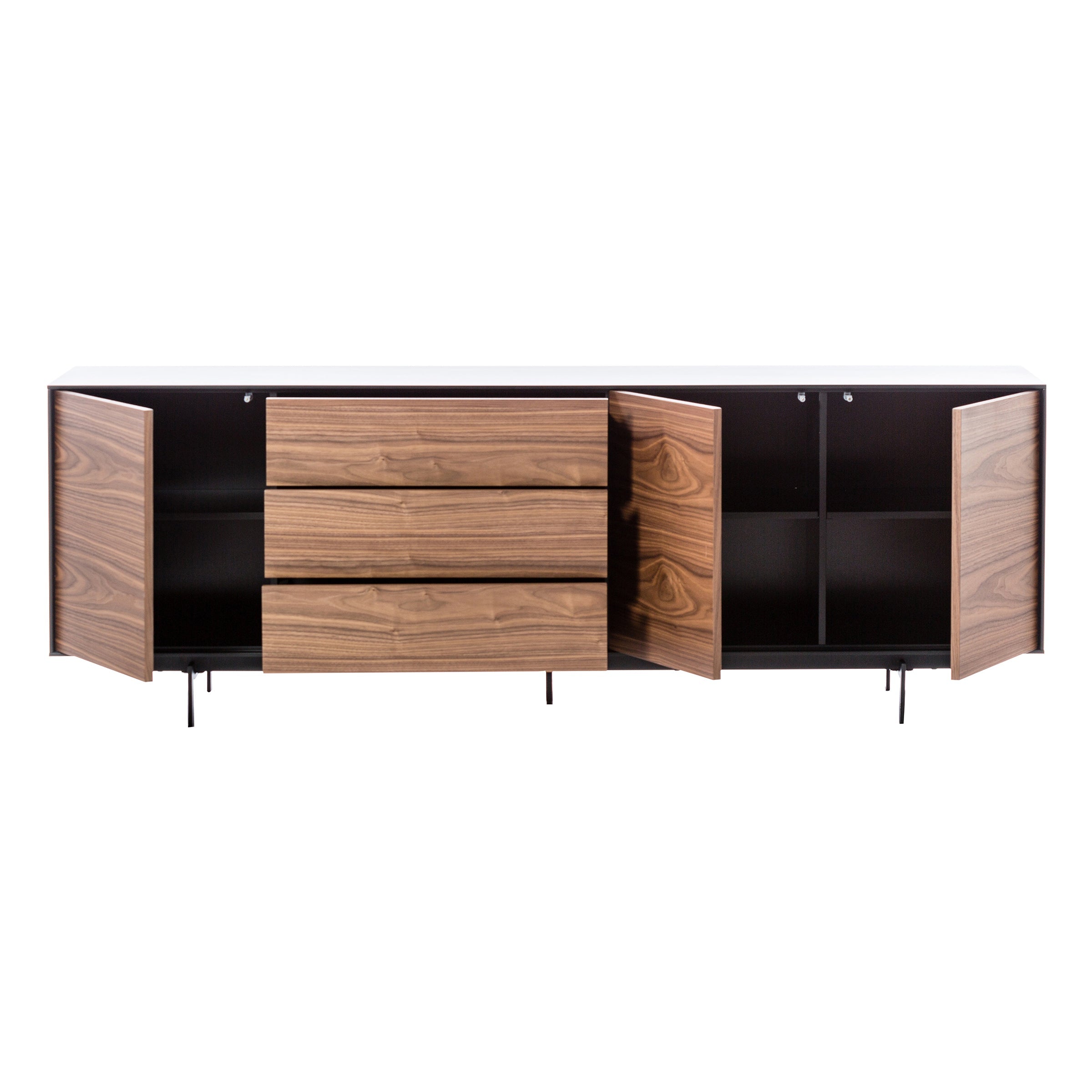 Credenza siviglia nero/noce