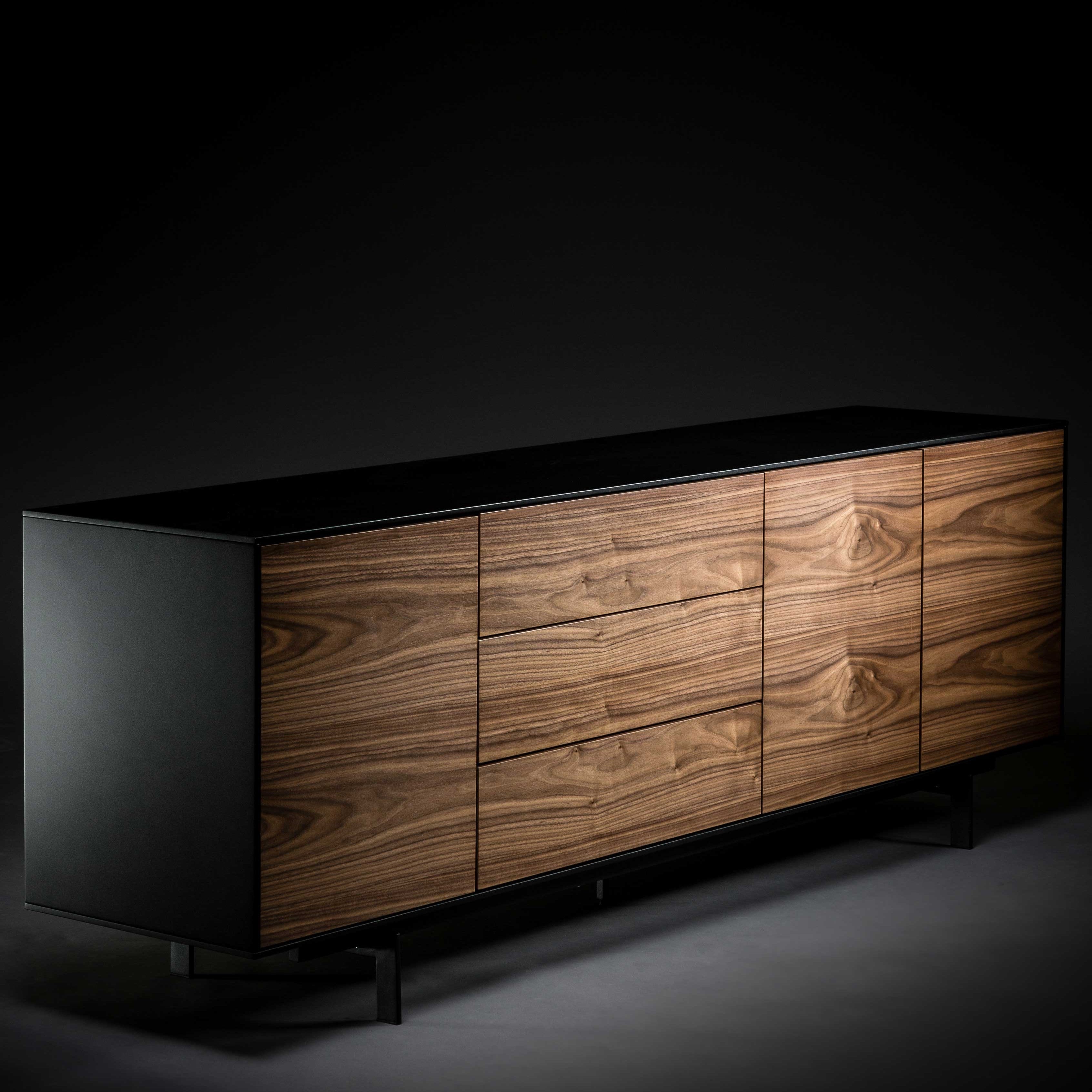 Credenza siviglia nero/noce