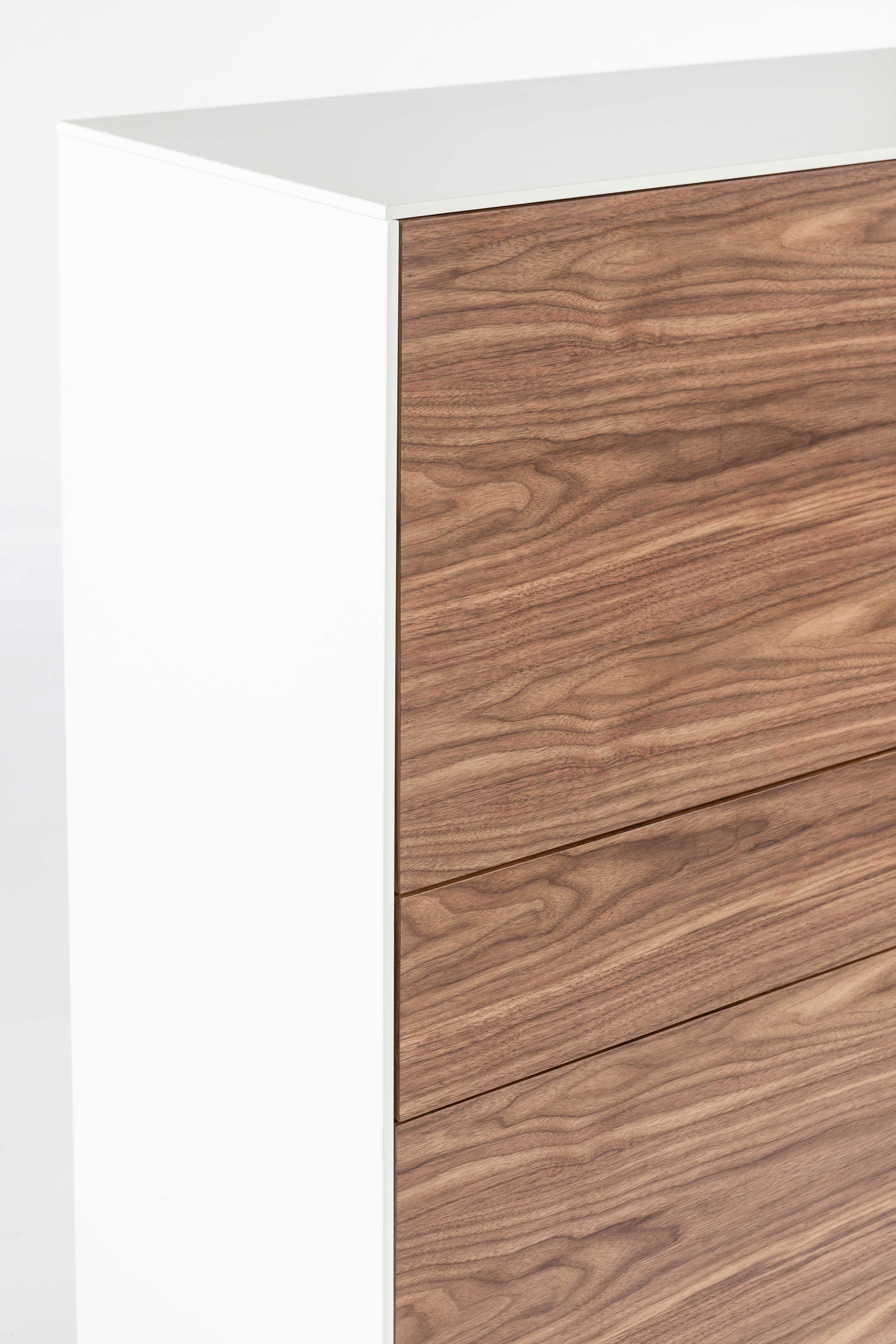 Madia siviglia  siviglia bianco/noce