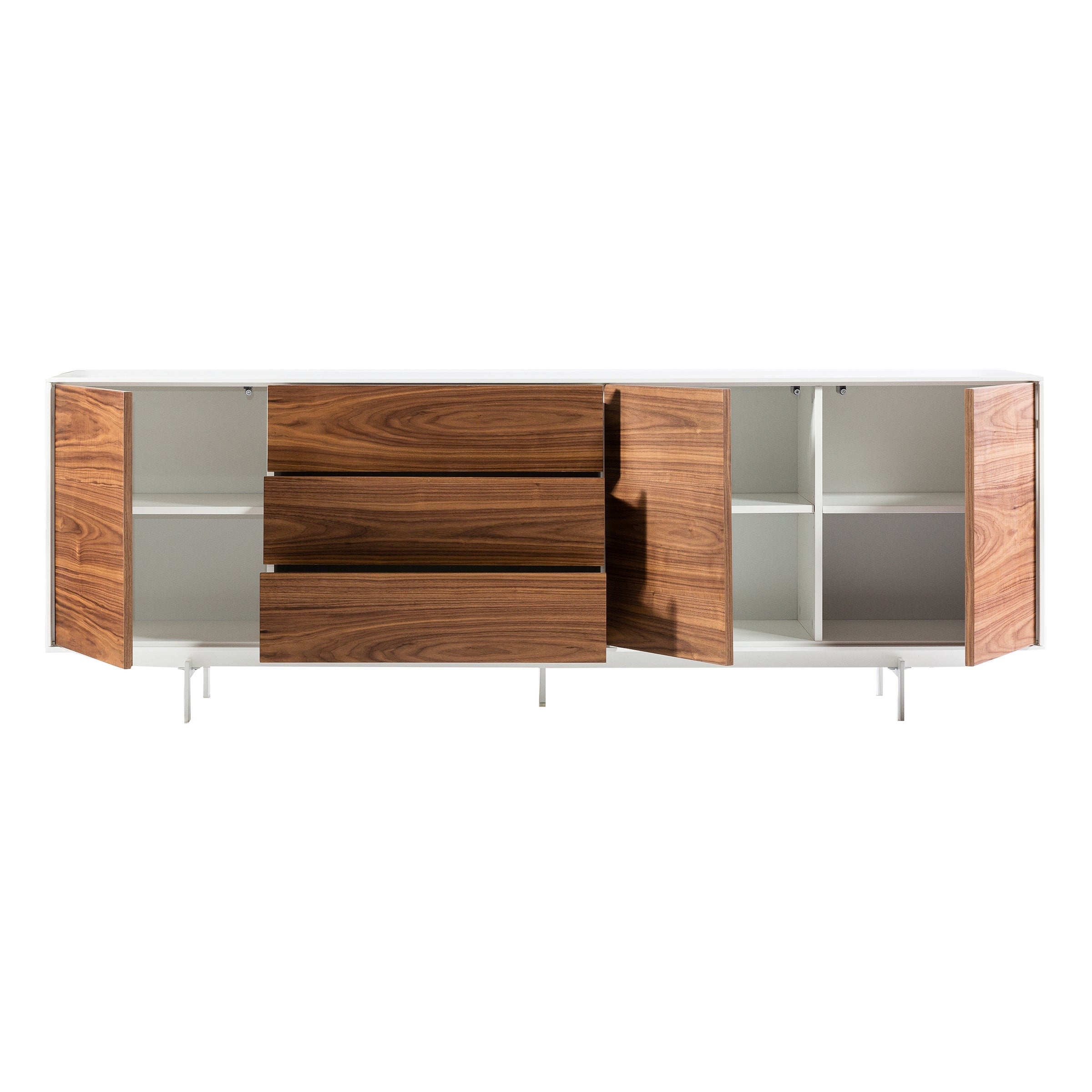 Credenza siviglia bianco/noce