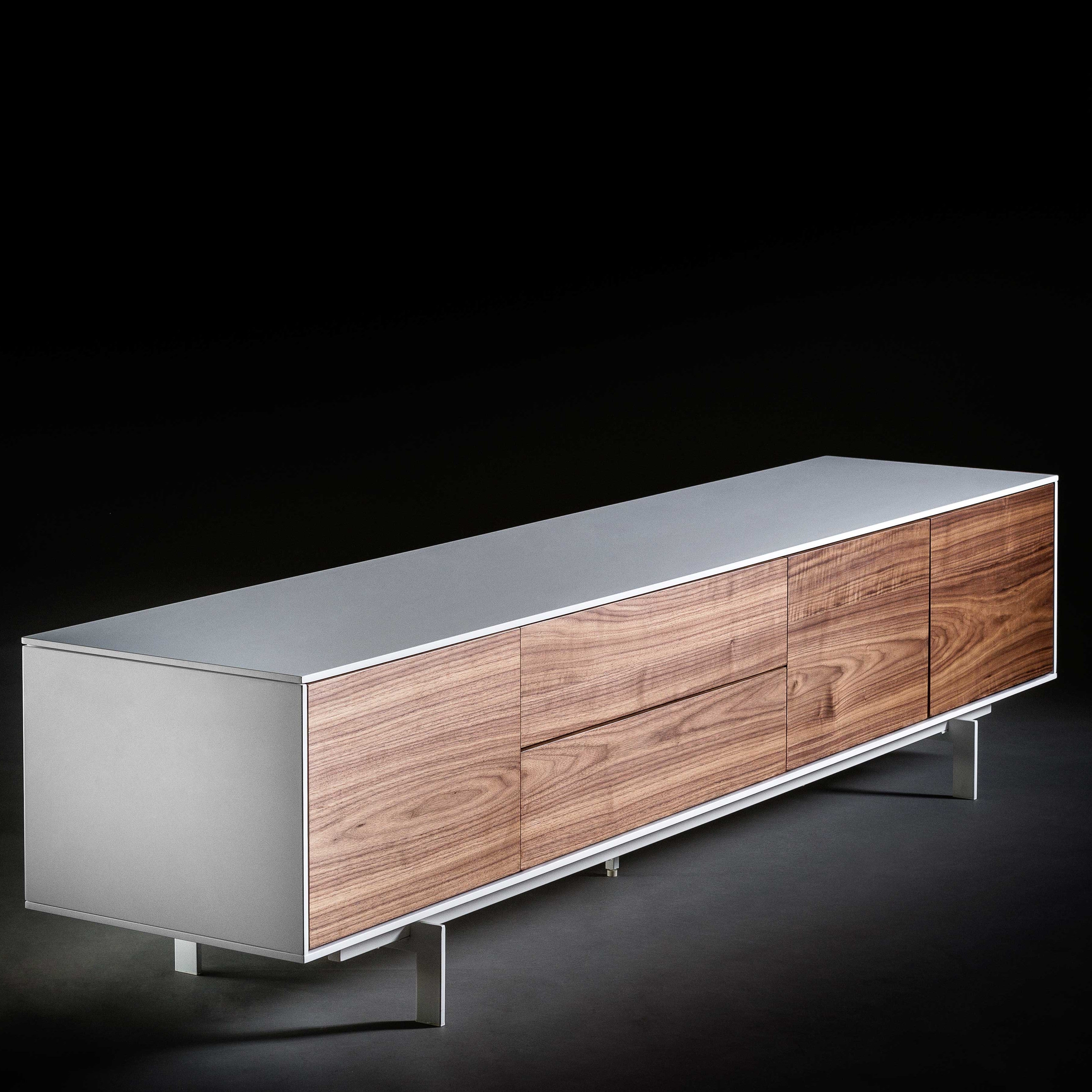 Mobile tv siviglia bianco/noce