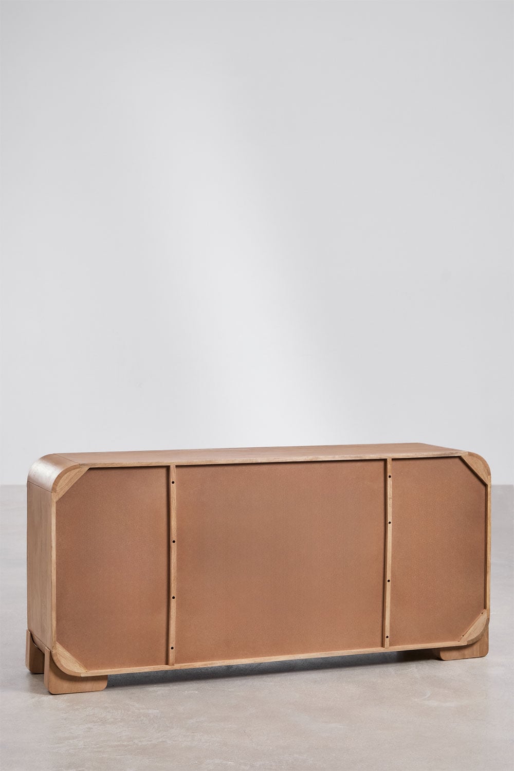 Kivalina - Credenza 160x45 cm in legno di mango e pietra naturale