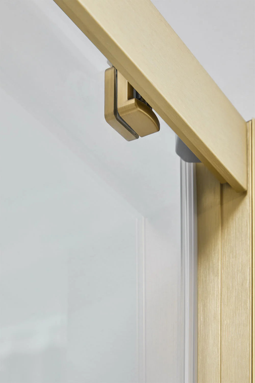 Dover - Mampara doccia con accesso frontale e porta scorrevole soft closing, vetro temperato 6 mm e alluminio