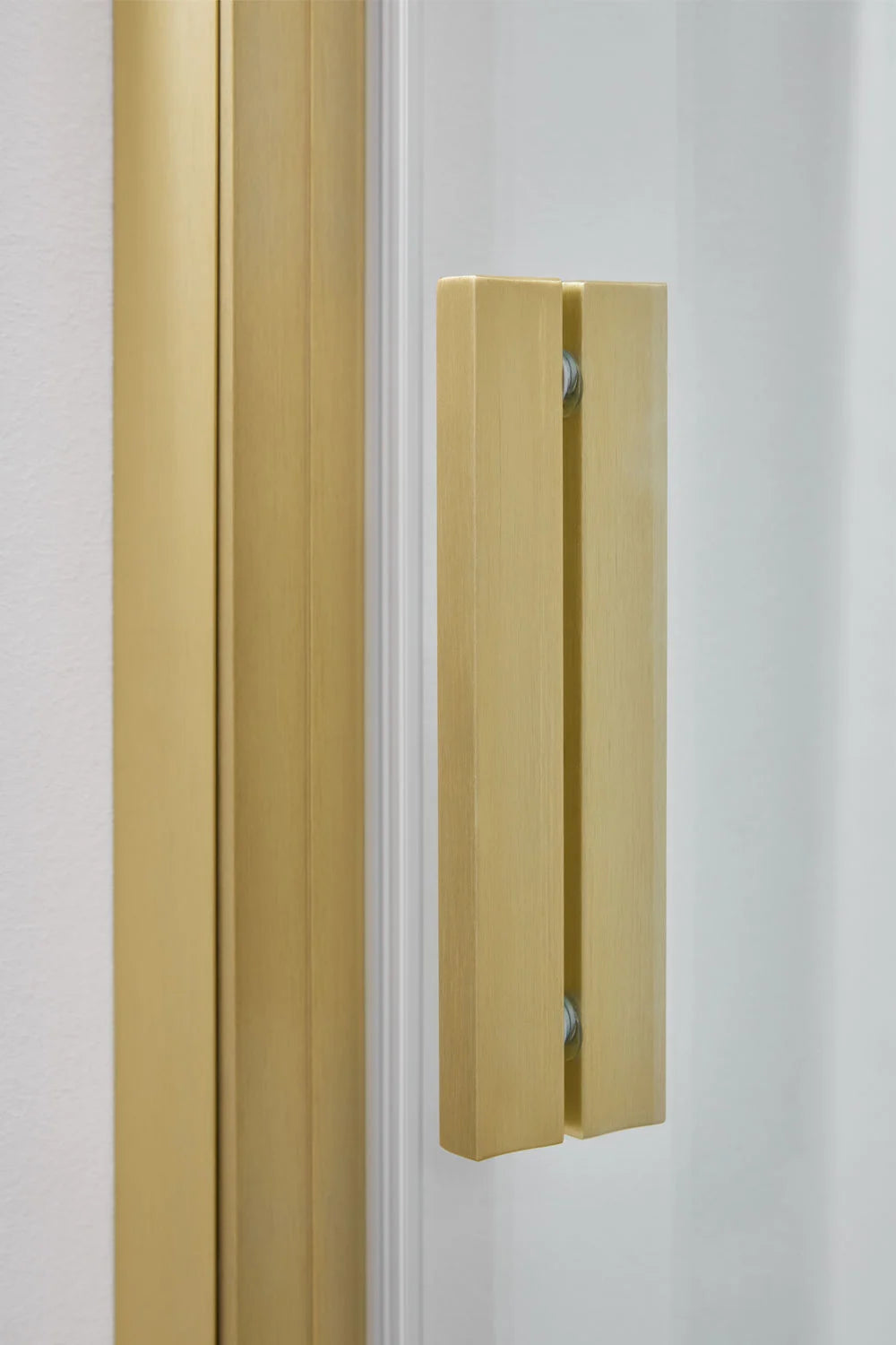 Dover - Mampara doccia con accesso frontale e porta scorrevole soft closing, vetro temperato 6 mm e alluminio