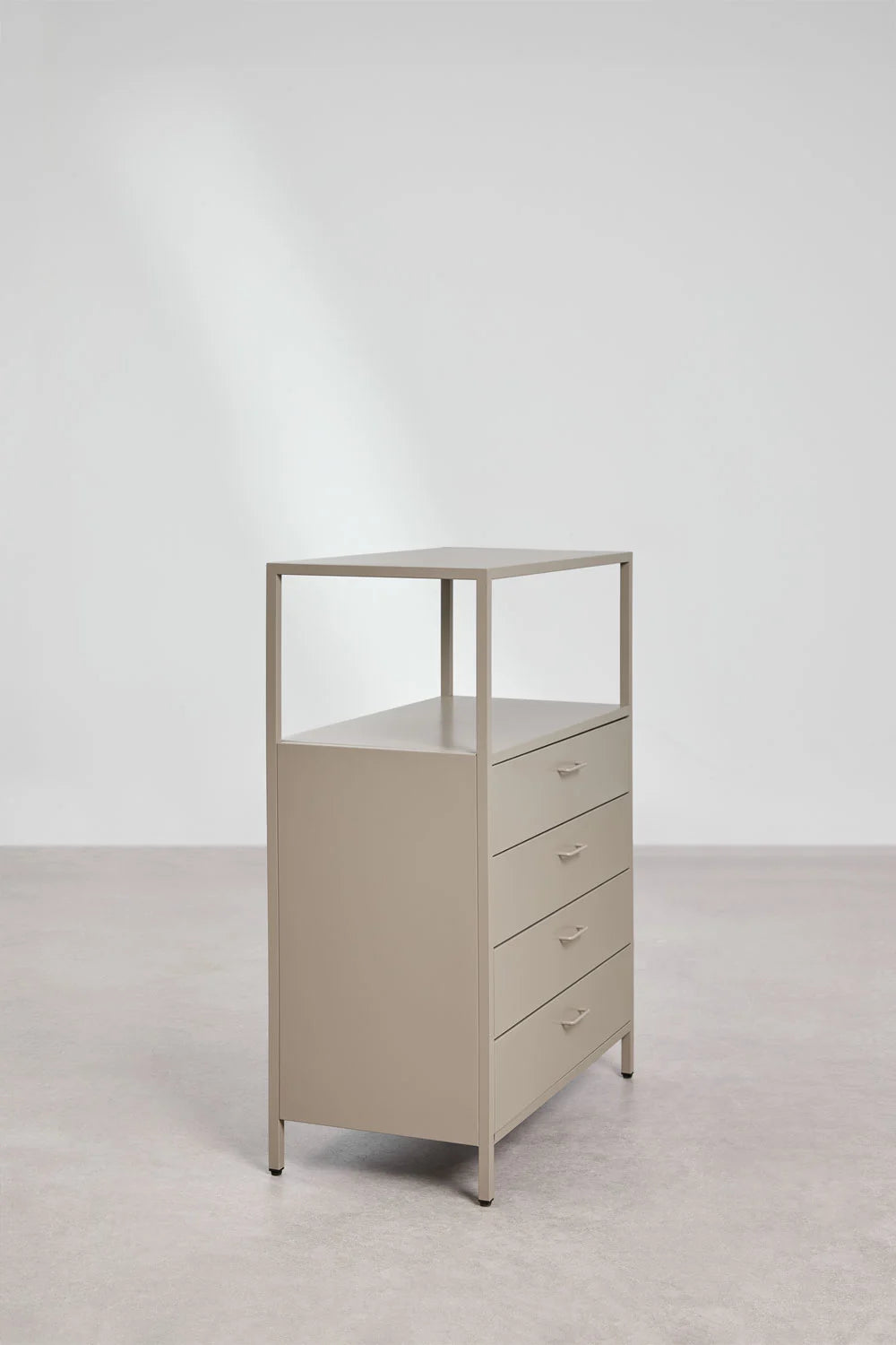 Janine - Cassettiera 80x40 cm in acciaio