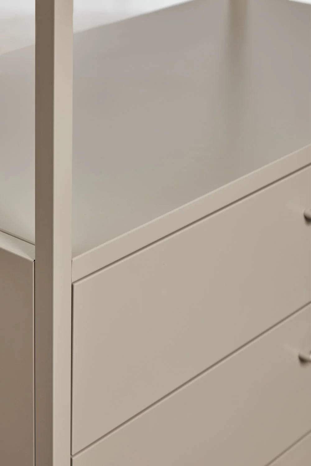 Janine - Cassettiera 80x40 cm in acciaio