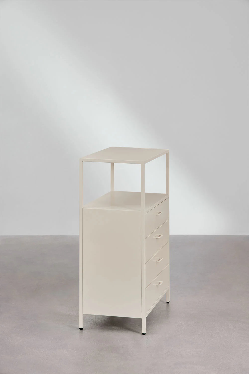 Janine - Cassettiera 80x40 cm in acciaio