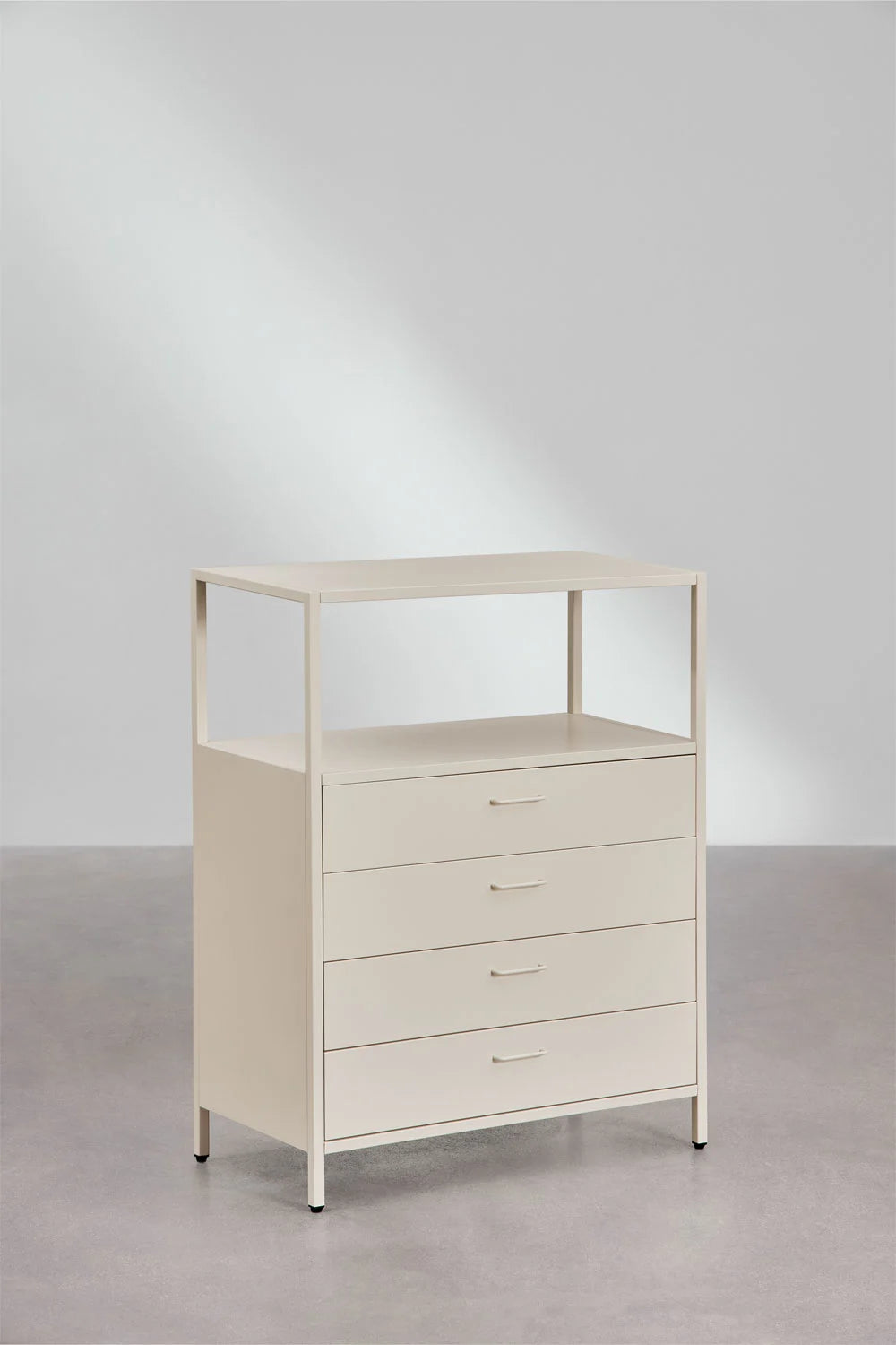 Janine - Cassettiera 80x40 cm in acciaio