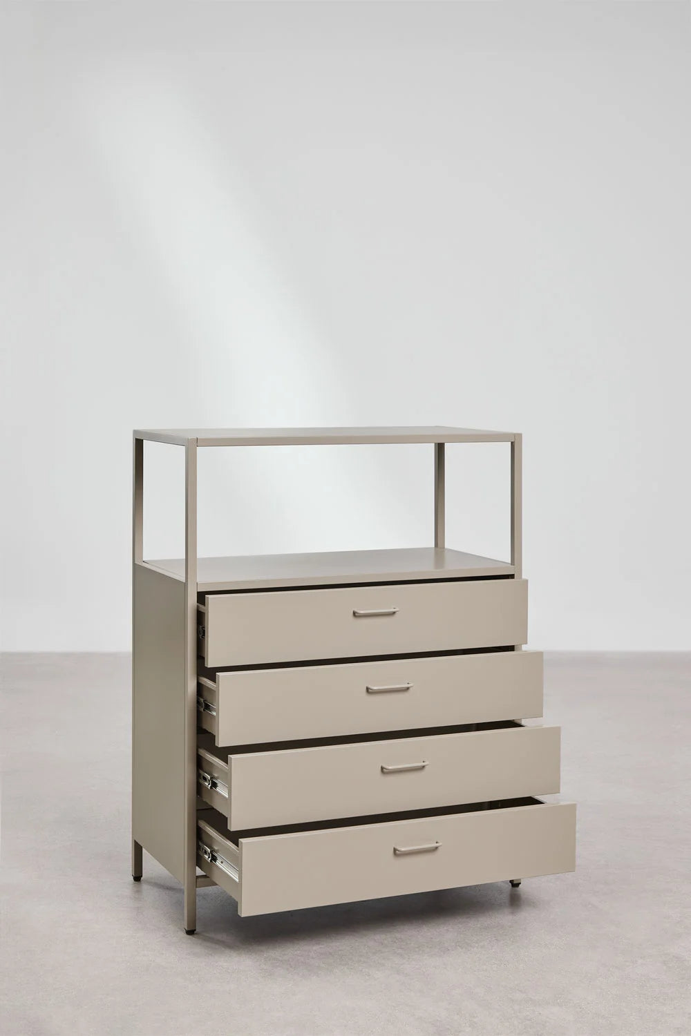 Janine - Cassettiera 80x40 cm in acciaio