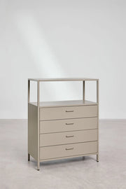 Janine - Cassettiera 80x40 cm in acciaio