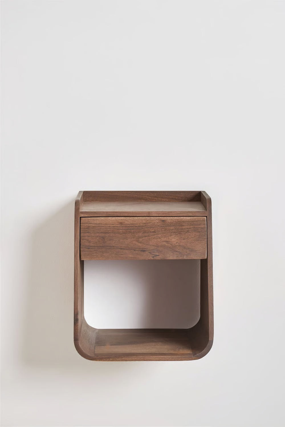 Berigem - Comodino quadrato 35x35 cm in legno di acacia
