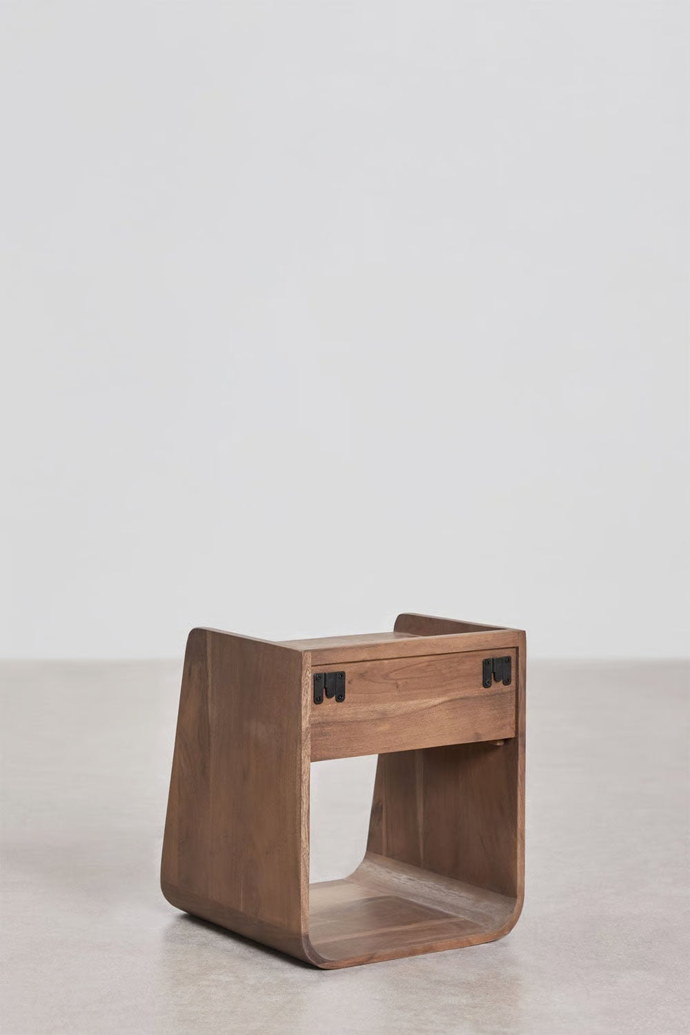 Berigem - Comodino quadrato 35x35 cm in legno di acacia