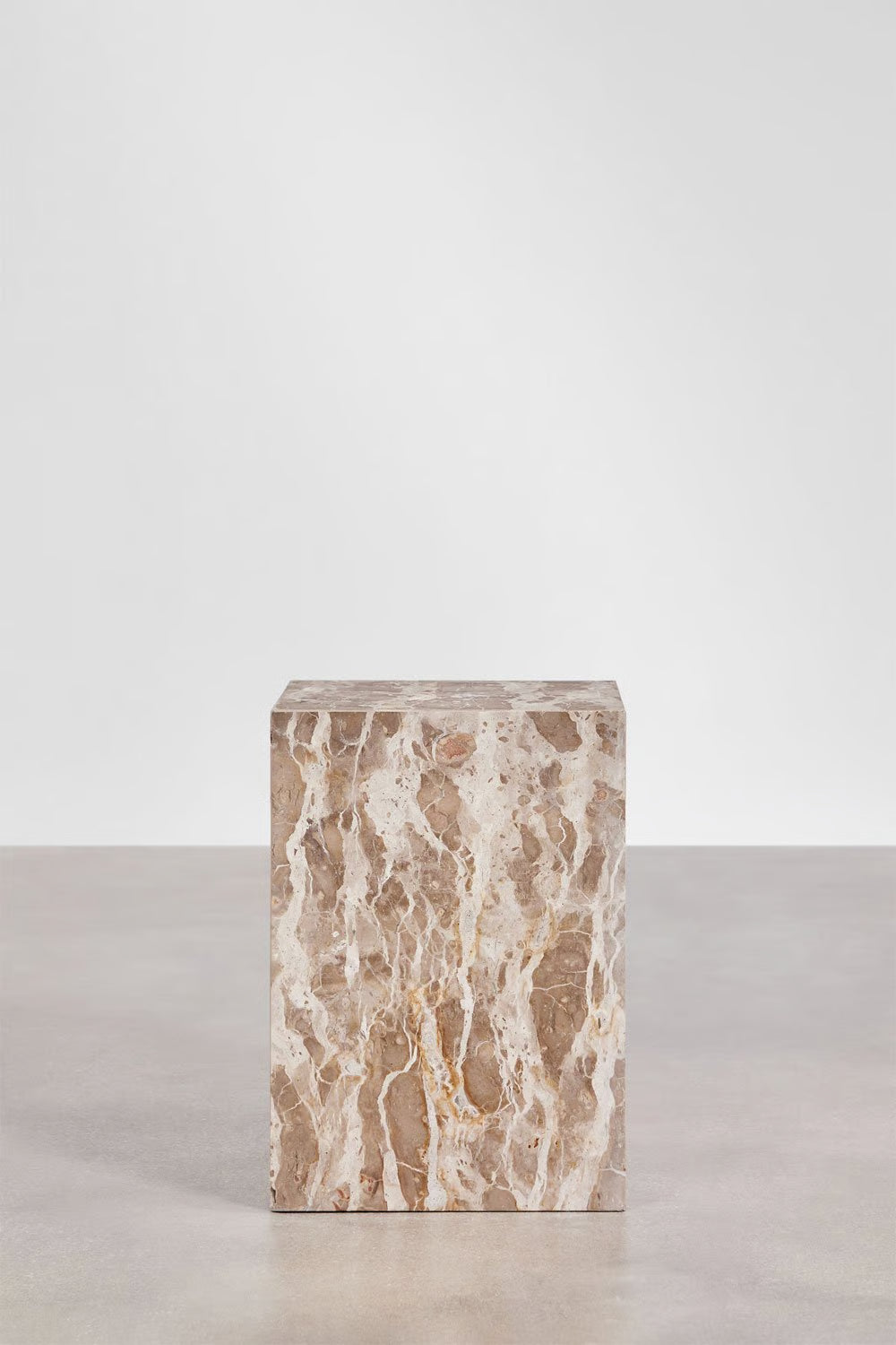 Aluret - Comodino quadrato 35x35 cm in pietra naturale