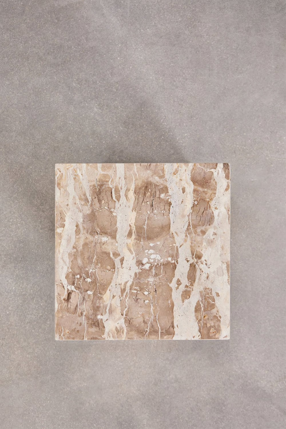 Aluret - Comodino quadrato 35x35 cm in pietra naturale