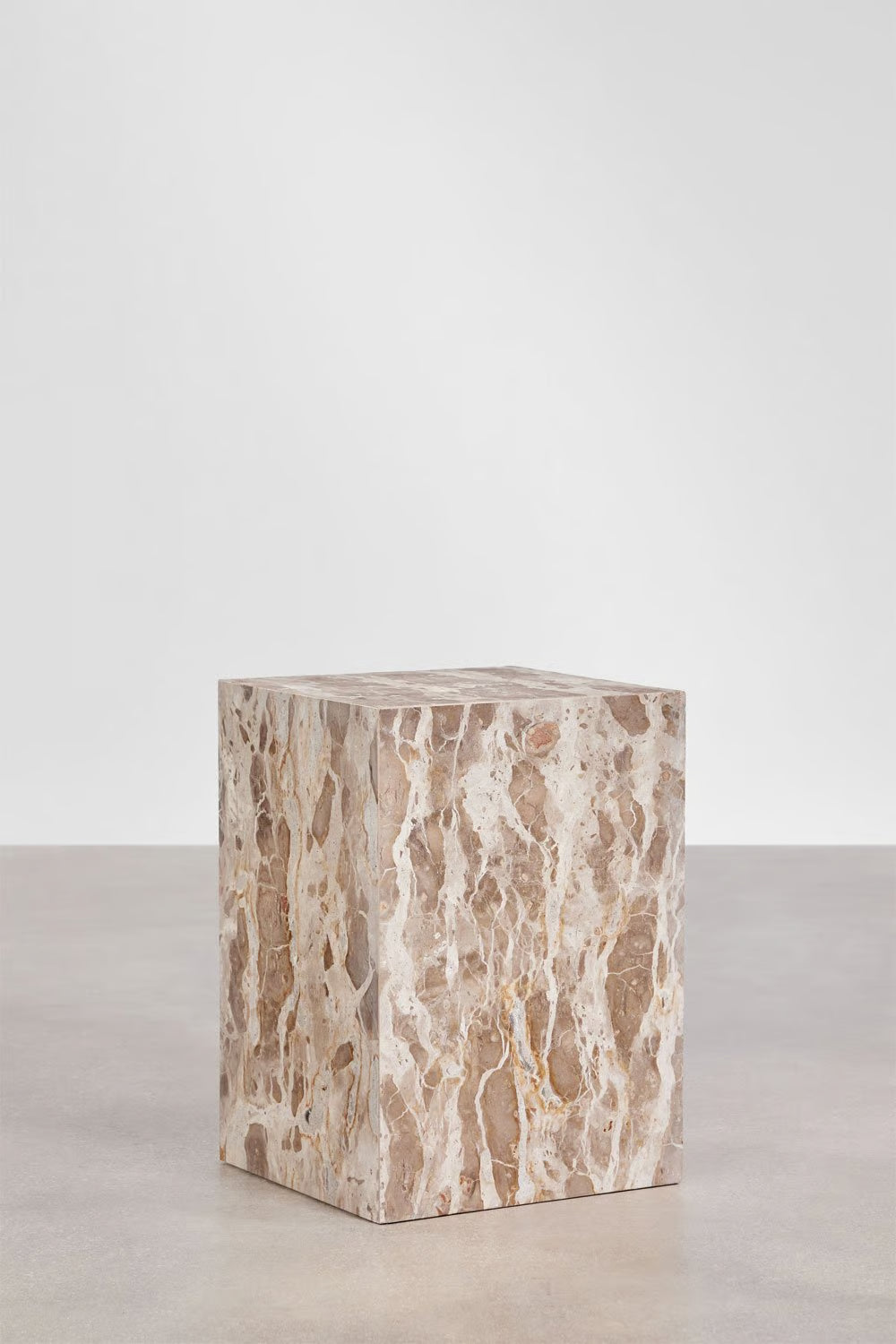 Aluret - Comodino quadrato 35x35 cm in pietra naturale