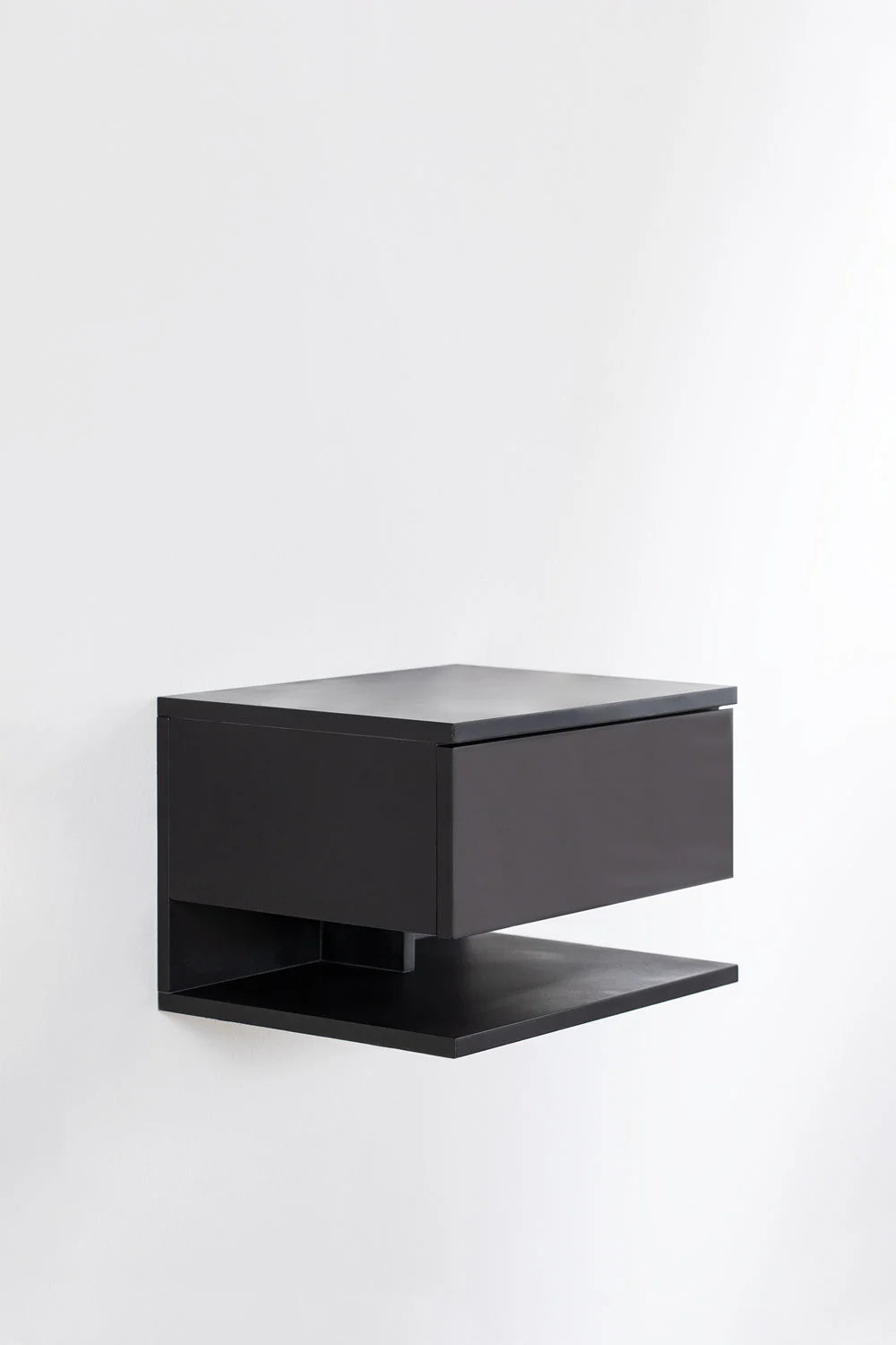 Griviza - Comodino sospeso rettangolare 40x30 cm con cassetto