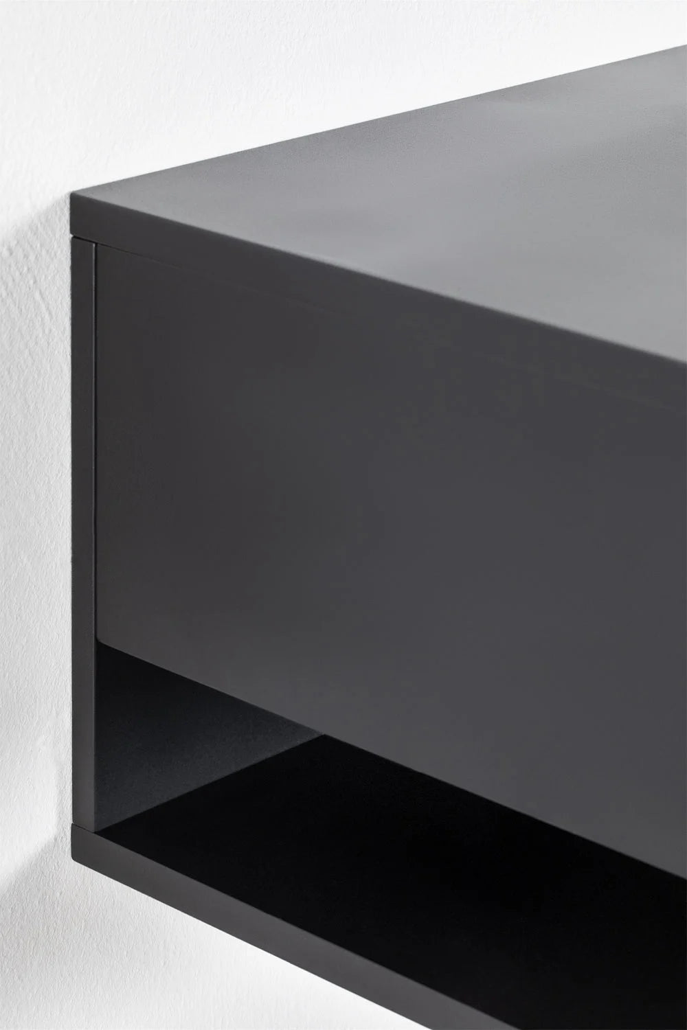 Griviza - Comodino sospeso rettangolare 40x30 cm con cassetto