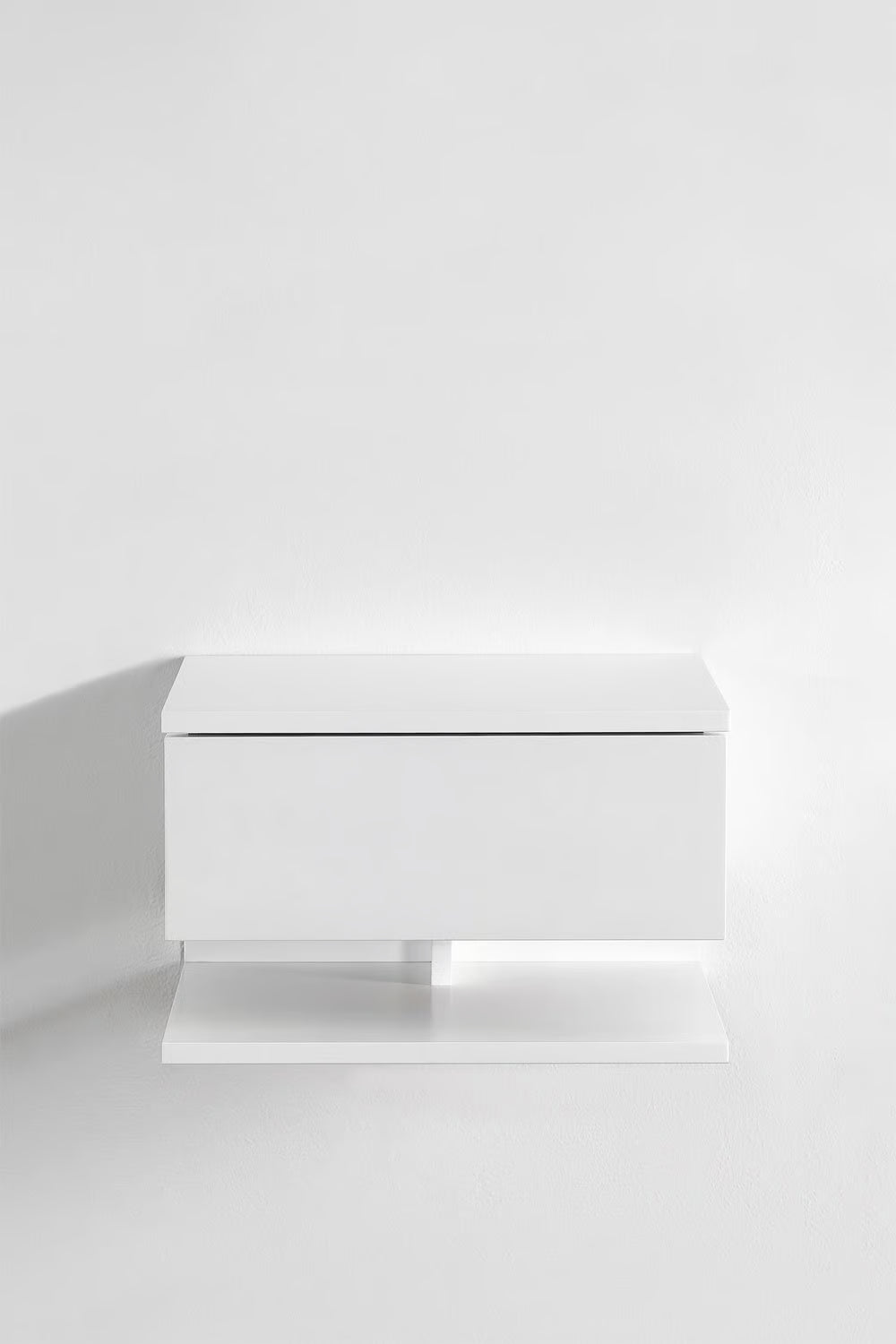 Griviza - Comodino sospeso rettangolare 40x30 cm con cassetto