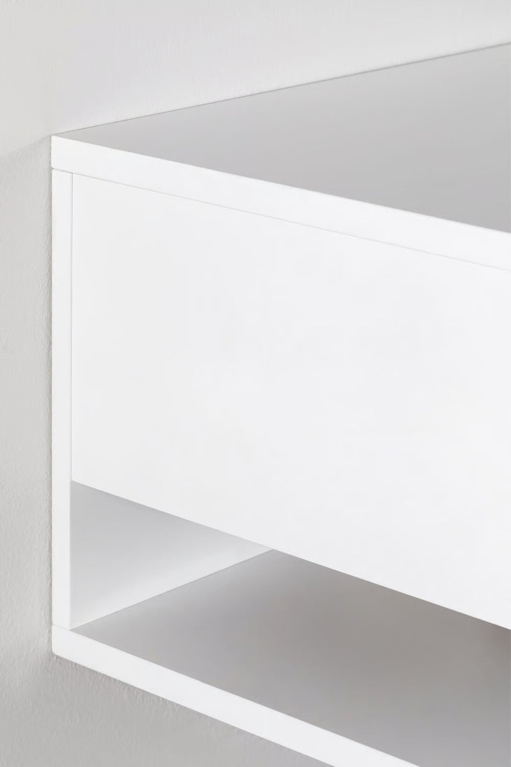 Griviza - Comodino sospeso rettangolare 40x30 cm con cassetto