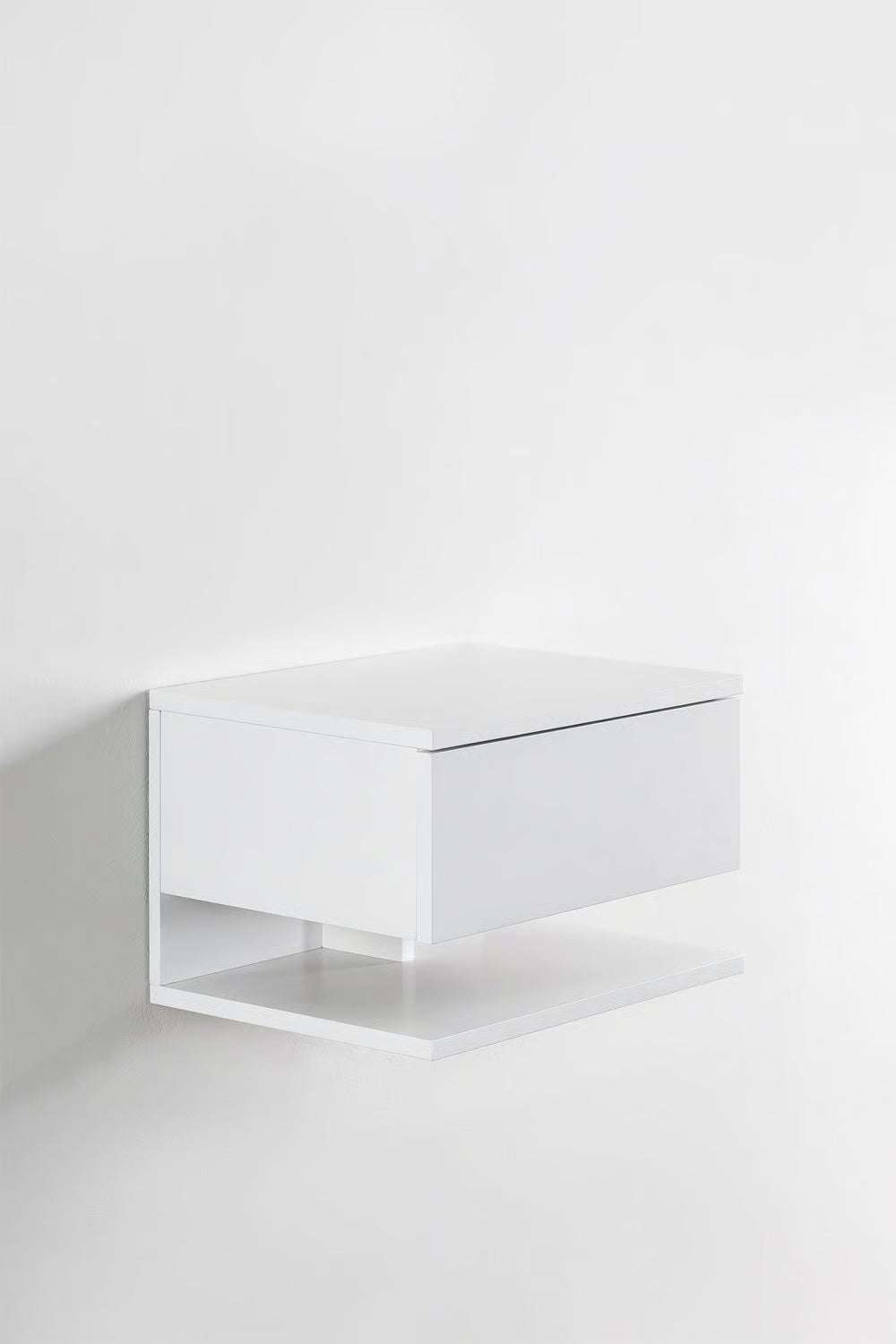 Griviza - Comodino sospeso rettangolare 40x30 cm con cassetto
