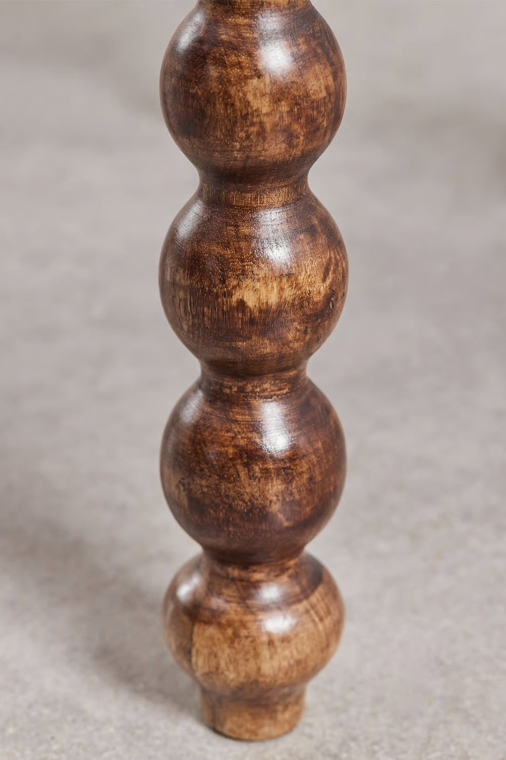 Tessaia - Comodino rettangolare 45x50 cm in legno di mango