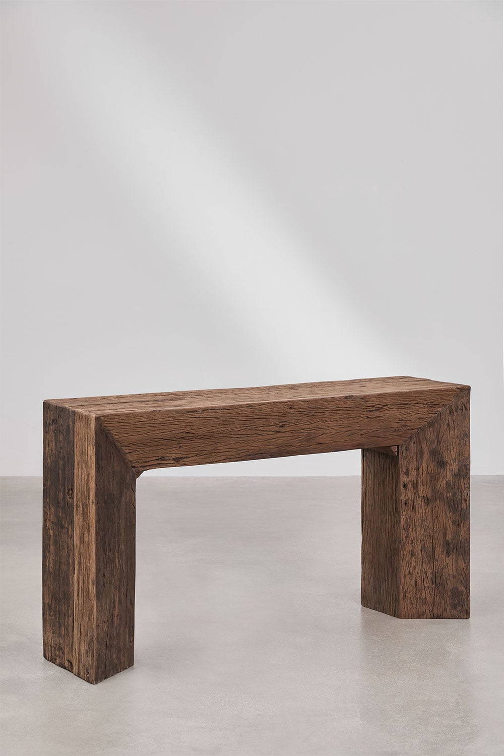 Juvira - Consolle ingresso 150x35 cm in legno riciclato